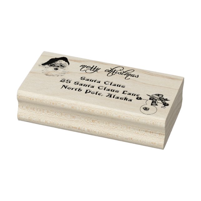 God Jul Tomte Adress Nordpolen Stämpel (Stämpel)
