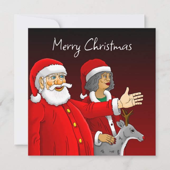 God Jul Tomte Anteckningskort (Framsida)
