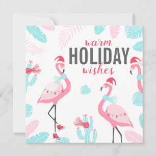 God Jul Tomte Flamingo Julbild Julkort