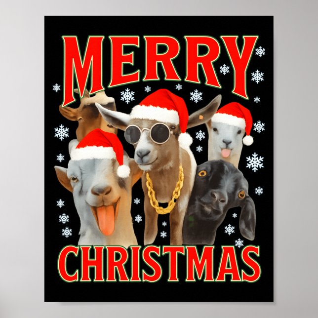 God Jul Tomte Get Fun Xmas Getter Flask Poster (Framsidan)