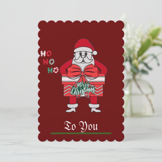 God Jul Tomte Jul Högtid (Stående Fram)