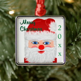 God Jul Tomte Julklapp År Julgransprydnad Metall