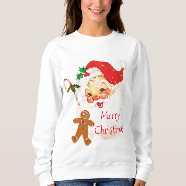 God Jul Tomte Klassisk Vit  T Shirt (Framsida)