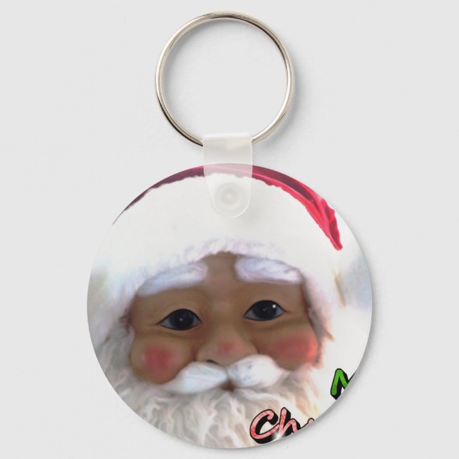 God Jul Tomte Nyckelring (Framsida)