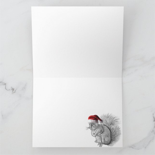 God Jul Tomte och Ekorre Kort (Inuti)
