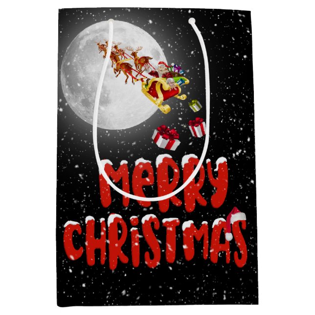 God Jul Tomte och Måne (Framsidan)