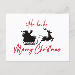 God Jul Tomte Släd Och Renar Vykort