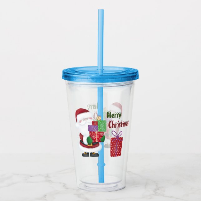 God Jul Tomte Take Away Mugg (Framsida)