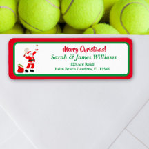 God Jul Tomte Tennis Returadress