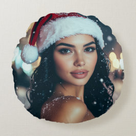 God Jul - Tomteflicka Rund Kudde