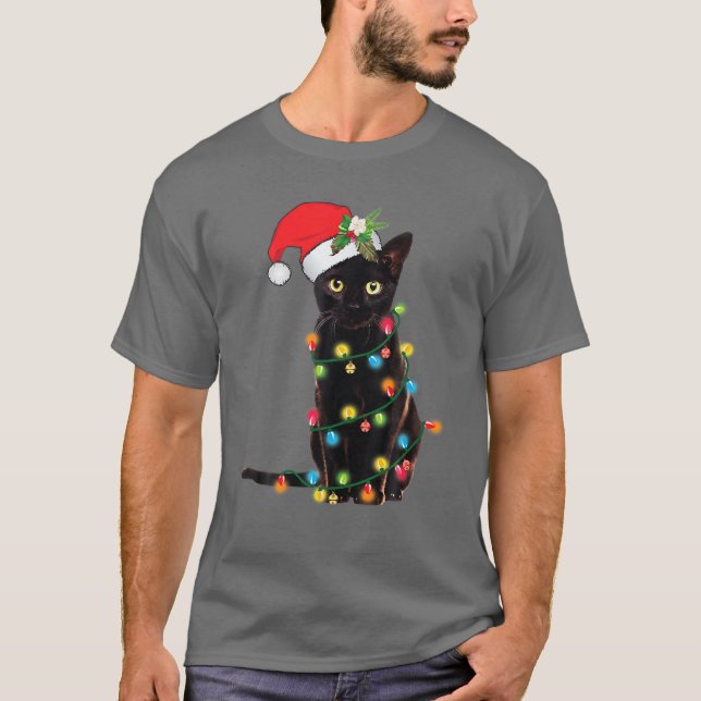 God jul, tomten kan förklara den vackra jultomten t shirt (Framsida)