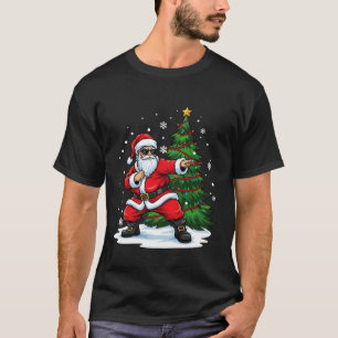 God Jul Tomten som spelar Karate Sport älskare T Shirt
