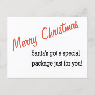 God jul tomtens speciella paket julafton helg vykort