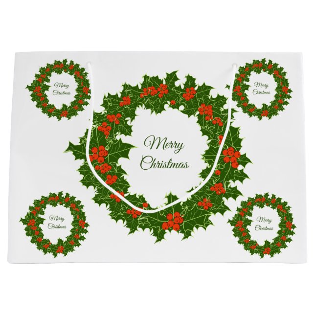 God jul, torra berrysskrans (Framsidan)