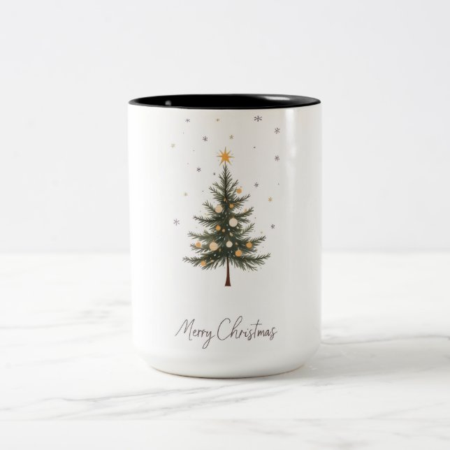 "God jul Träd 2-Tone Mugg (Center)