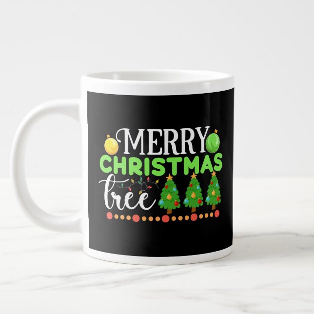 God jul Träd-34564 Jumbo Mugg (Vänster)