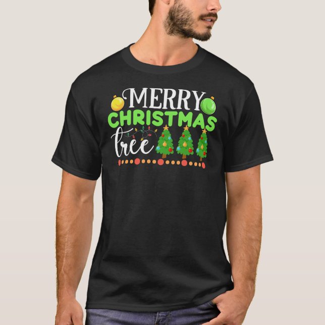 God jul Träd-34564 T Shirt (Framsida)