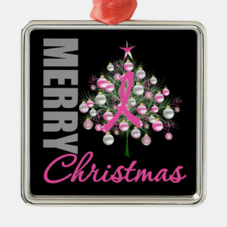 God jul Träd - bröstcancer Julgransprydnad Metall