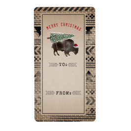 God jul Träd Buffalo Burlap från Gift Fraktsedel