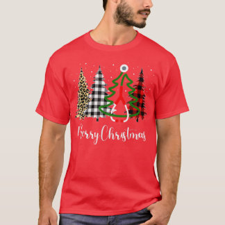 God jul Träd Buffalo Play Leopard Stethos T Shirt