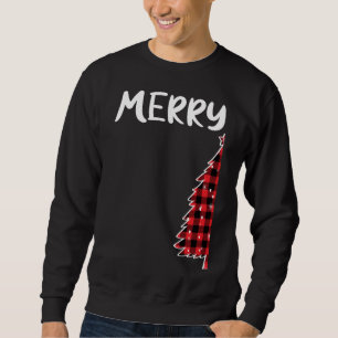 God jul Träd Buffalo Pput Julafton Par Morsa Lång Ärmad Tröja