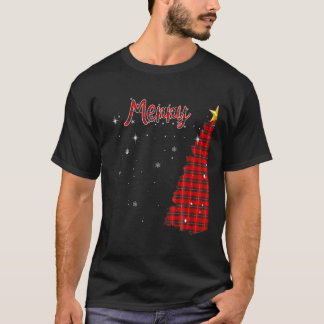 God jul Träd Buffalo Pput Julafton Par Morsa T Shirt