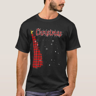 God jul Träd Buffalo Pput Julafton Par Morsa T Shirt