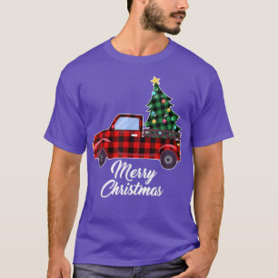 God jul Träd Buffalo Pput Red Lastbil T Shirt