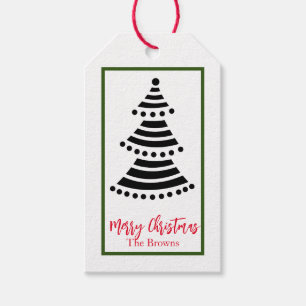 GOD JUL TRÄD CUSTOM NAME GIFT MÄRKRES PRESENTETIKETT