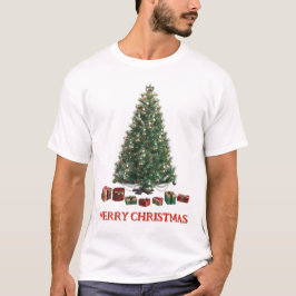 God jul. Träd (design 1) med gåvor T Shirt