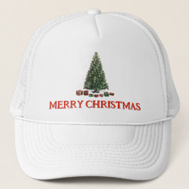 God jul. Träd (design 1) med presenter Keps