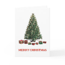 God jul. Träd (design 1) Vikbart kort