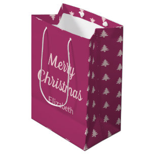 God jul Träd Djupt Rosa och Blek Rosa Namn