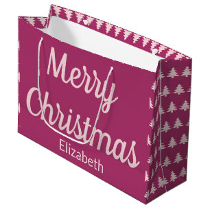 God jul Träd Djupt Rosa och Blek Rosa Namn
