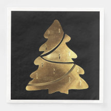 God jul Träd Elegant Chic Faux guldolja