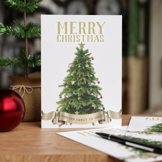 God jul Träd Festive Julkort