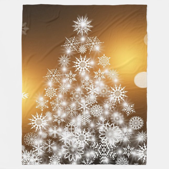 God jul Träd Fleecefilt (Framsidan)