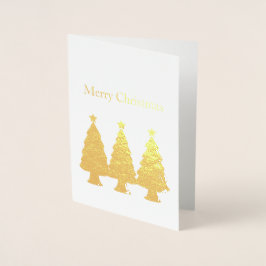 God jul Träd Folierat Kort