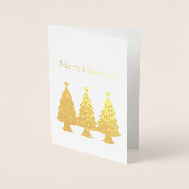 God jul Träd Folierat Kort (Framsida)