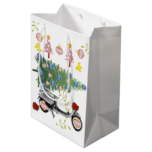 God jul Träd Gift Bags (Baksidan Vinklad)