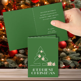 God jul Träd Grönt Helgdag Kort