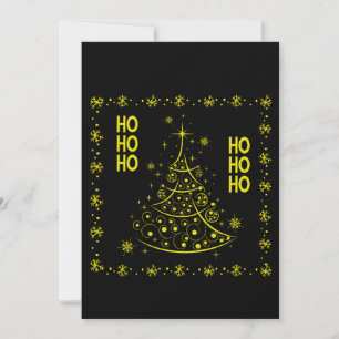 God jul Träd H Ho Ho Ho Julkort