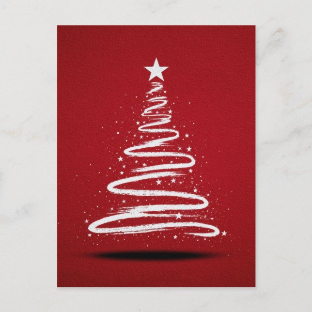 God jul Träd. Helg Vykort (Framsida)
