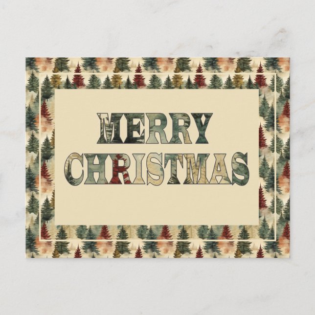 God jul Träd Helg Vykort (Framsida)