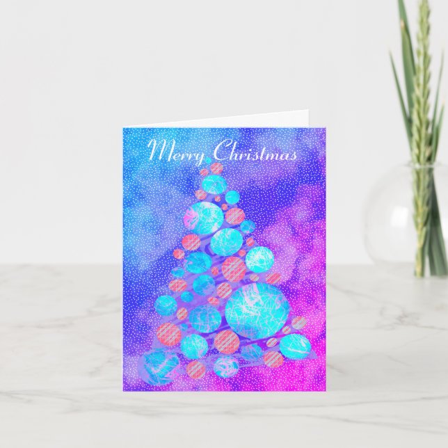 God jul Träd Helgdag Kort (Framsida)