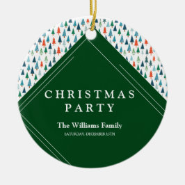 God jul Träd Helgdag Wintery Grönt Party Julgransprydnad Keramik