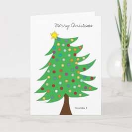 God jul Träd Helgkort