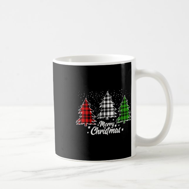 God jul Träd Julafton Buffalo Play Red White Kaffemugg (Höger)