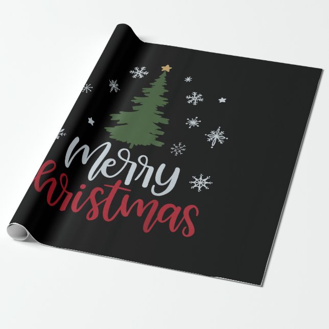 God jul Träd - julgudstjänst för kvinnor och Presentpapper (Utrullad)