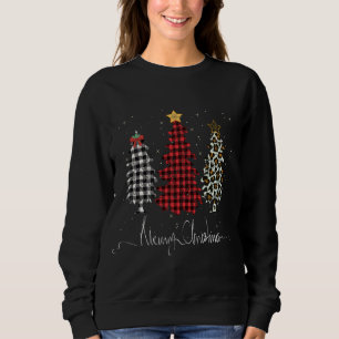 God jul Träd Leopard Play Prated T Shirt
